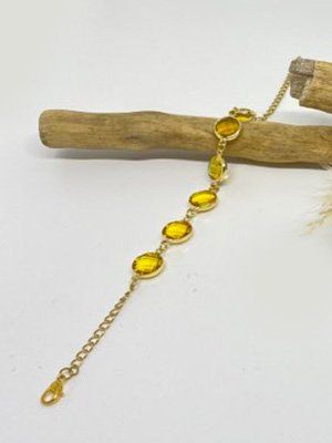 Dråbe armbånd gul