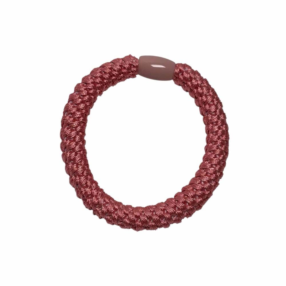 Hårelastik mørk coral