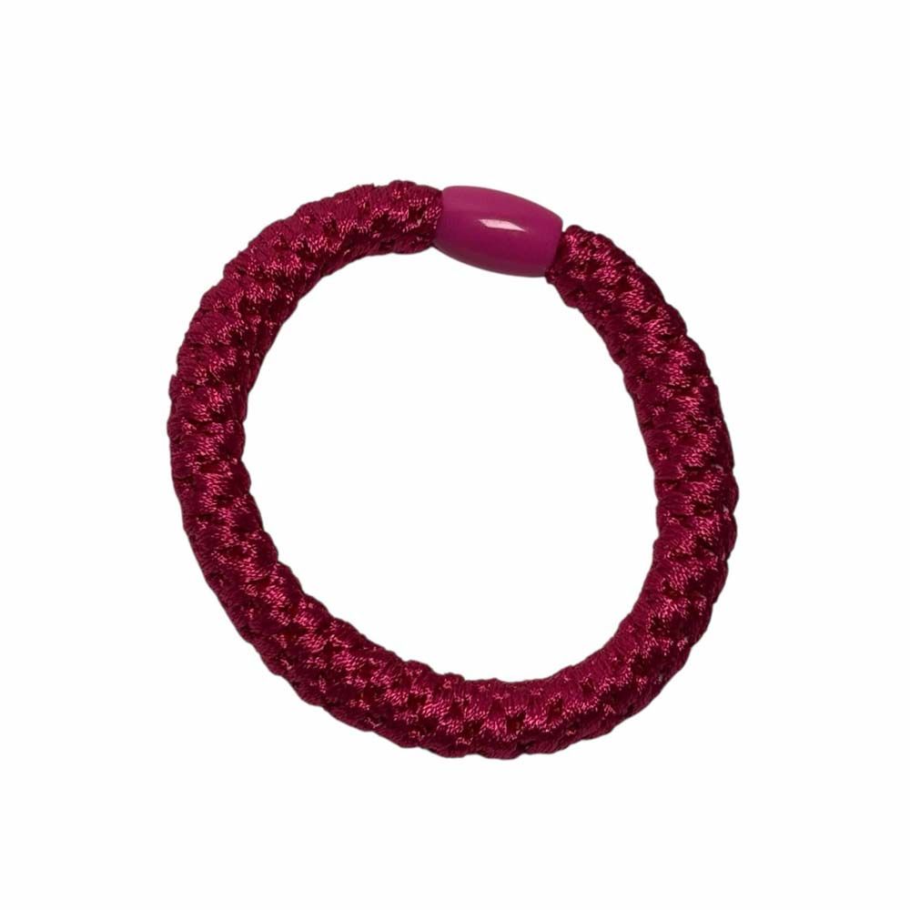 Hårelastik mørk pink